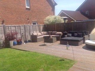 Garden sitting area