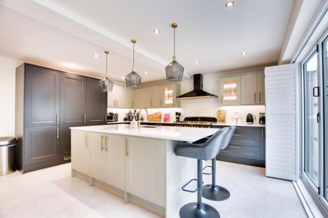 Open Plan Fitted Kitchen Dining Room