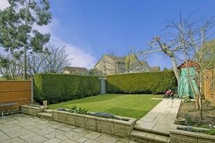 Pleasant rear garden