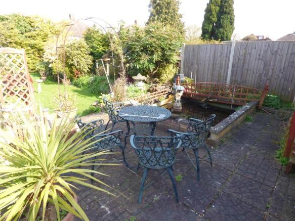 Patio and Pond