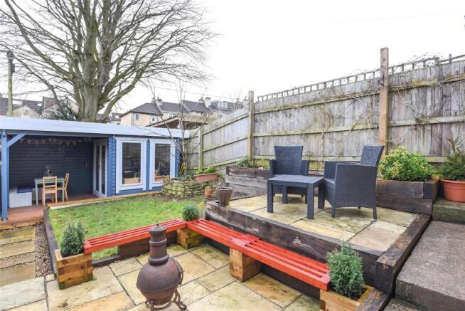 Rear patio area