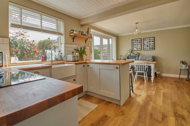 Refitted dining kitchen to rear