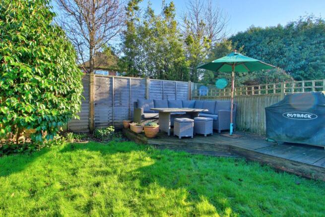 Decking and barbecue area
