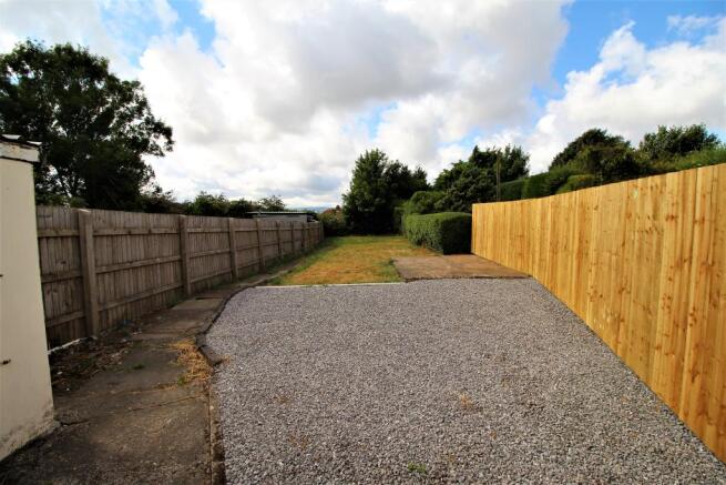 Rear area with fence