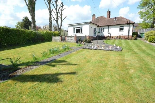 Rear of property