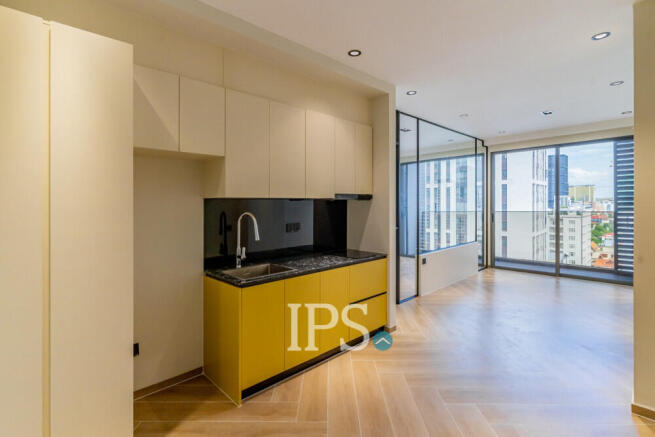 24th Floor 1 Bedroom Condo Type B3 For Sale - Time Square 306, BKK1, Phnom Penh