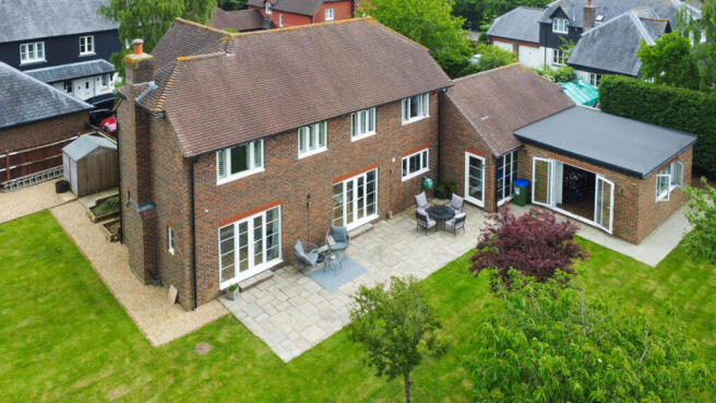 Rear elevation and private South West facing rear garden