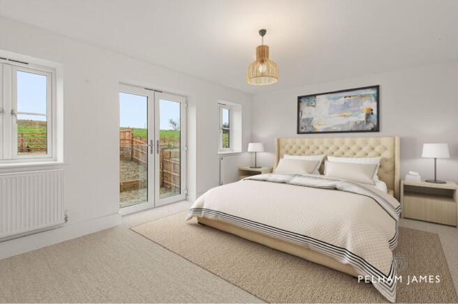 Principal Bedroom, Millfield House, Corby Glen