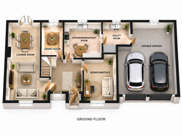 5 Wisteria - Approx Ground Floor Floorplan