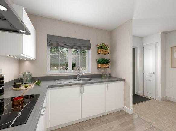 Kitchen of the Tavy, a 2 bedroom house