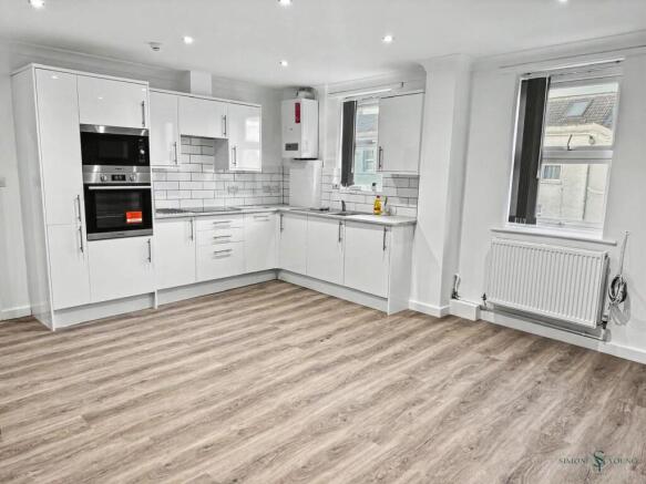 Open plan kitchen reception room