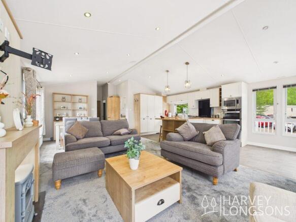 Willerby Cranbrook open plan living area with kitc