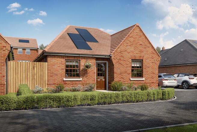 External CGI of the detached 2 bedroom bungalow the buckland