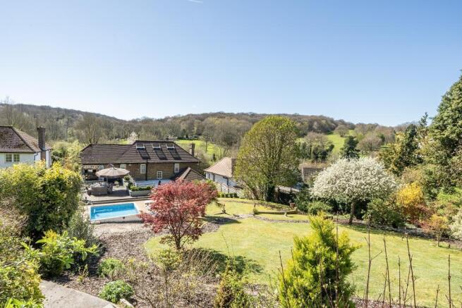 Garden slightly elevated view