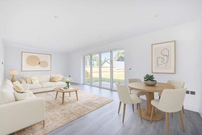 Virually Staged Living Room