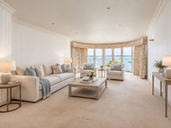 CGI Example of Furnished Living Room