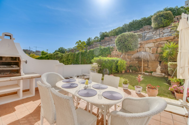 Terrace and garden