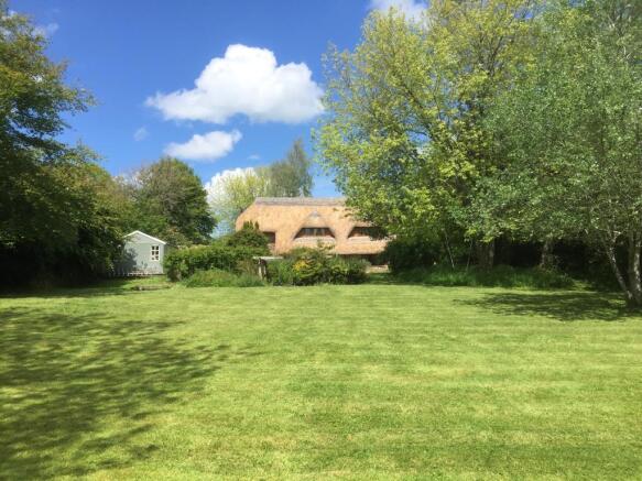 View of house from bottom of the garden