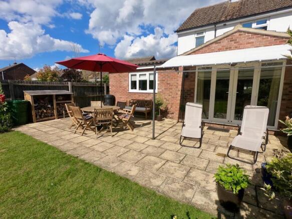 Patio towards house