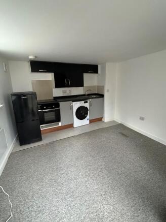 Lounge and kitchen