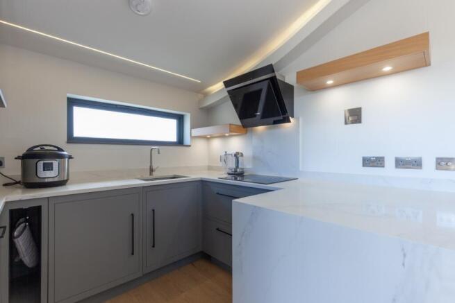 Open plan kitchen living area
