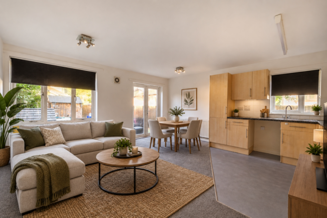 Scandinavian Open-Plan Living Space