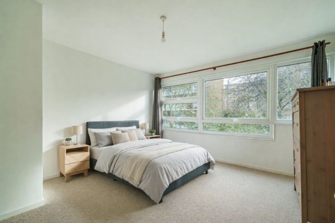 Large double bedroom with peaceful outlook