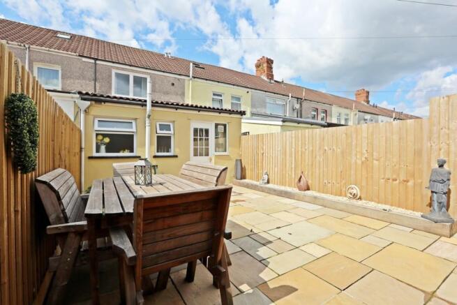 Rear of property