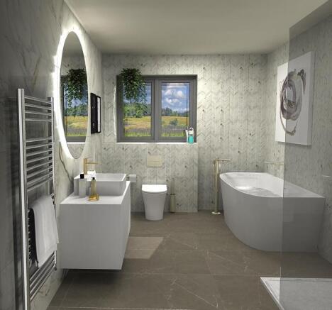 CGI image of bath...