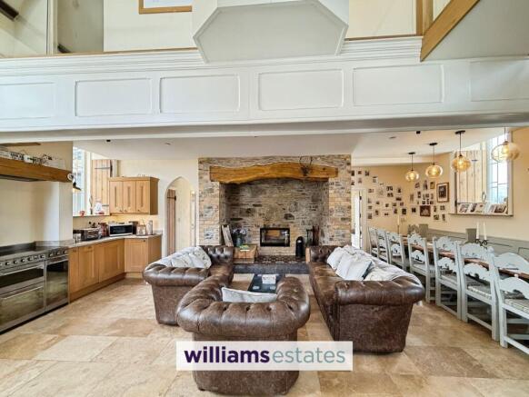 Kitchen/Living/Dining Area