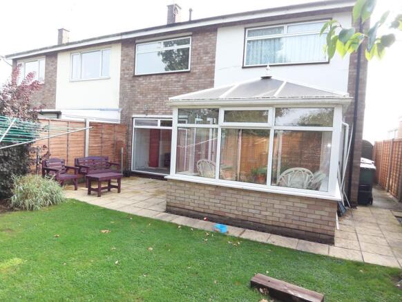Rear of property