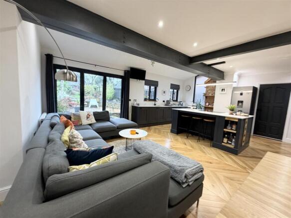 Open Plan Fitted Kitchen Dining Living Space