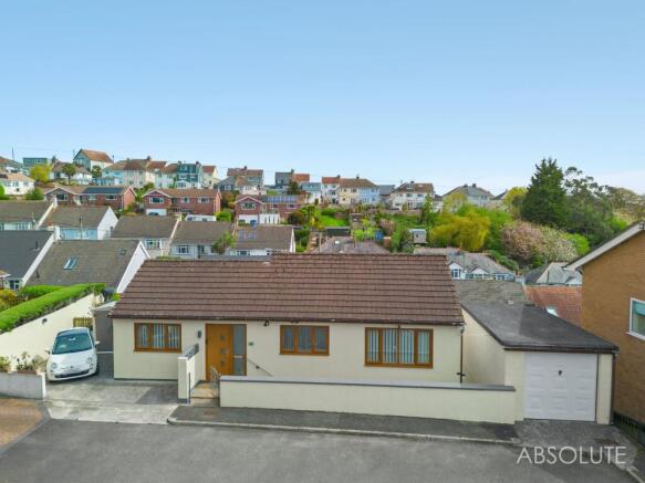 Aerial view of front