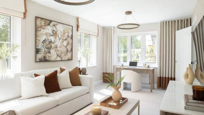 living room of house for sale in winchester, hampshire