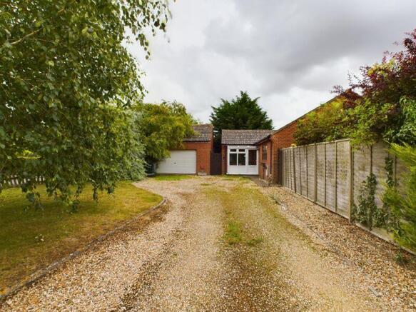 Driveway entrance to frontage