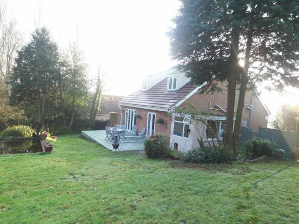Rear of property