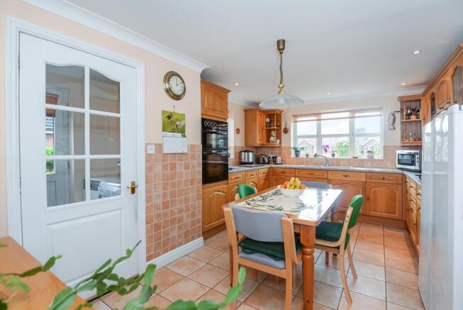Kitchen with space for a table
