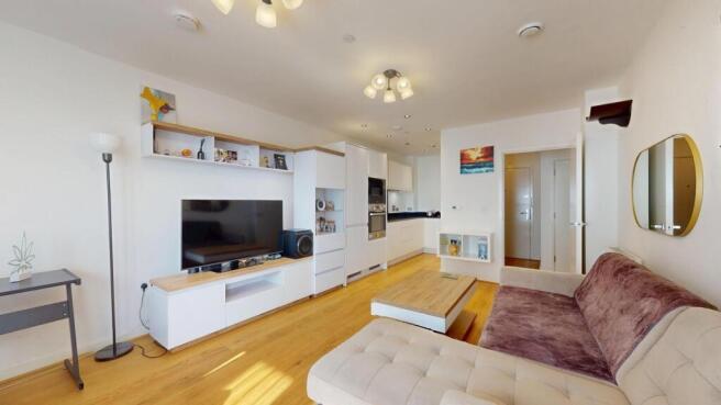 Bright open-plan living with stylish furniture...