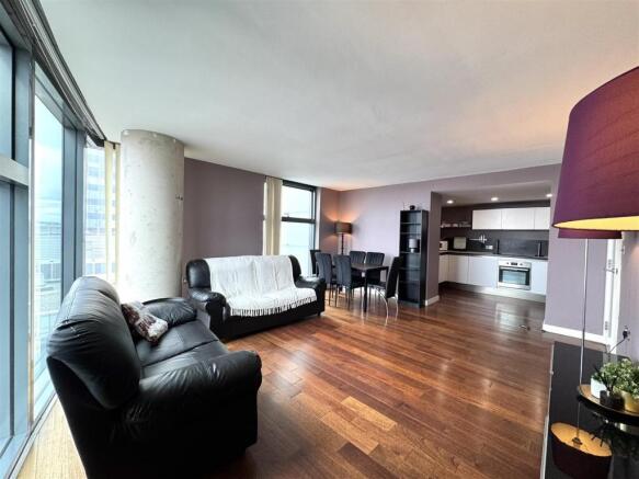1204 West Tower - Living Area