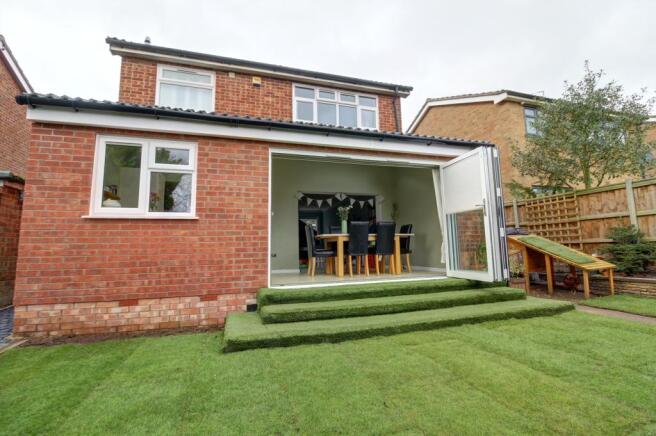 Bi-folding doors.