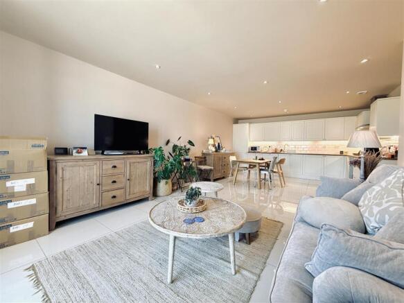 Living Room and Dining Kitchen