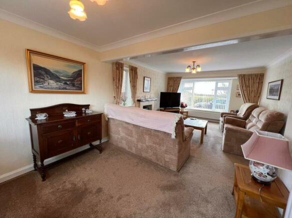 Lounge open plan to Dining Room