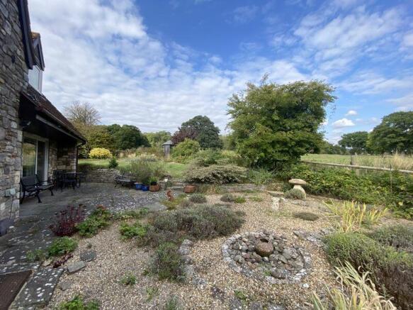 Gravel garden view