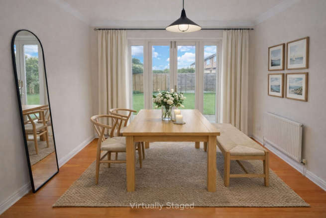 Dining Room Virtually Staged