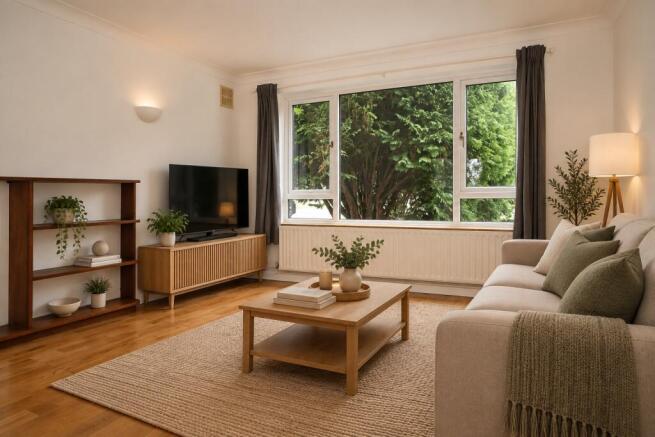 Living Area - Virtually staged to illustrate the p