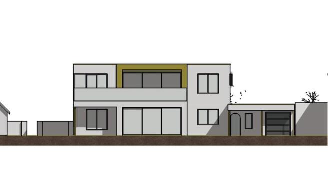 Proposed Front Elevation Drawing