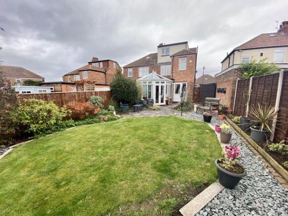 Rear of property