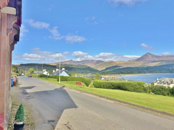 View from the front to Goatfell