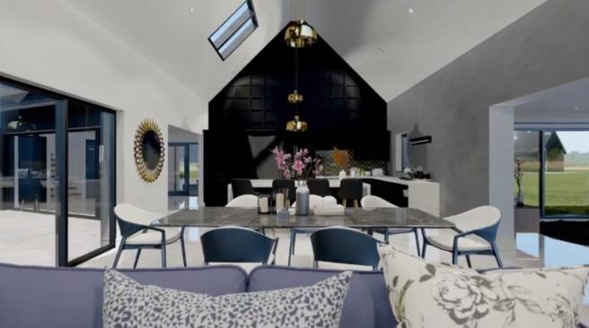 Living/Dining/Kitchen Area