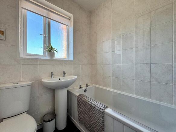 Fully tiled bathroom